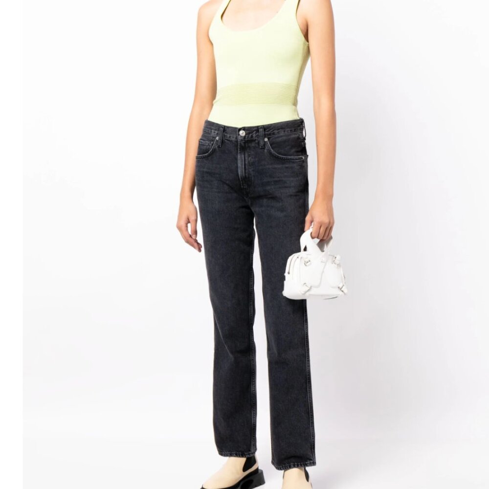 Citizens Of Humanity Dark Gray Straight Jeans Daphne